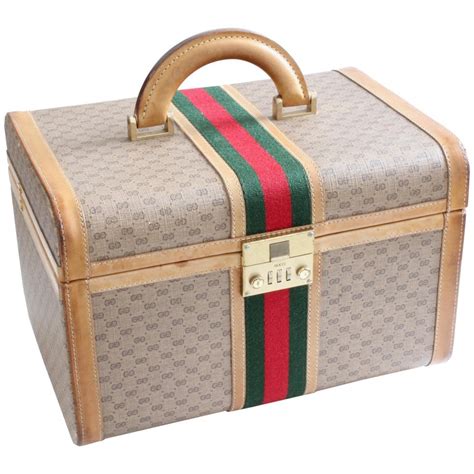 fake gucci train case|Gucci vintage train case brown.